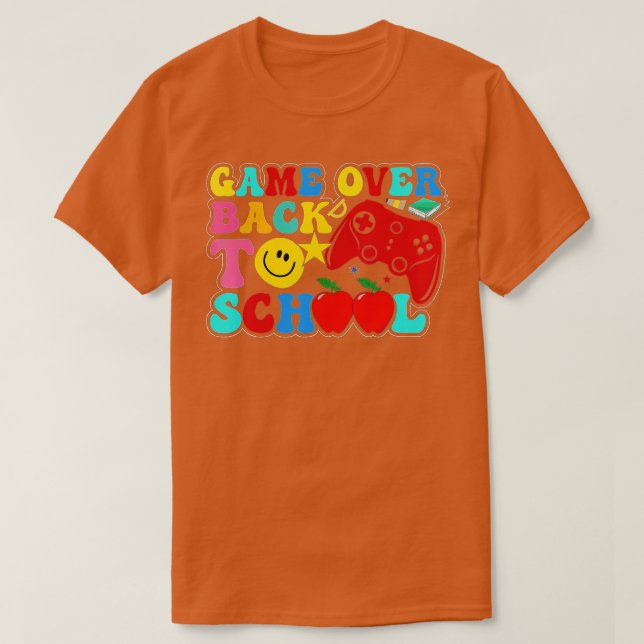 T-shirt Jeu de retour à l'école enseignant ou étudiant (1) (Design devant)