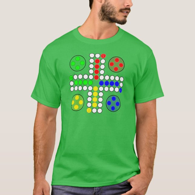 T-shirt Jeu de société de classique de Ludo (Devant)