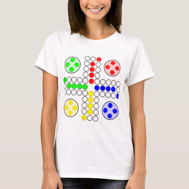 T-shirt Jeu de société de classique de Ludo (Devant)