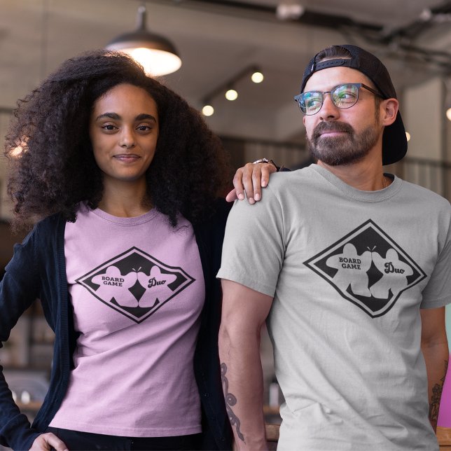 T-shirt Jeu de société Duo Black Frame Mens Chemise (Créateur téléchargé)