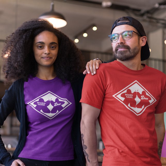 T-shirt Jeu de société Duo Cadre blanc Femen Chemise (Créateur téléchargé)
