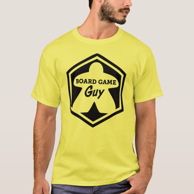 T-shirt Jeu de société Guy Black Frame Mens Shirt (Devant)