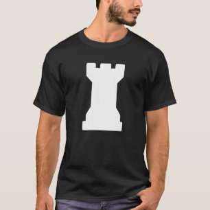 T-shirt Jeu d'échecs blanc Rook Chess Club Rook blanc éche