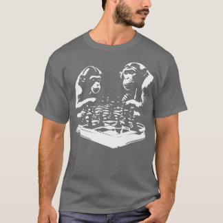 T-shirt jeu d'échecs de singe