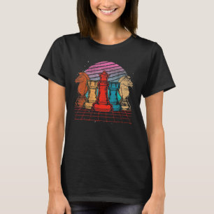 T-shirt Jeu d'échecs Joueur d'échecs Joueur d'échecs Retro