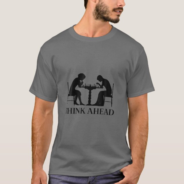 T-shirt Jeu d'échecs Penser à l'école Club d'échecs tendan (Devant)