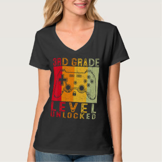 T-shirt Jeu déverrouillé de 3e année Premier jour de l'éco