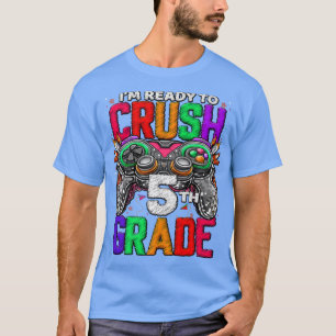 T-shirt Jeu déverrouillé de 5e année en 5e année Retour à