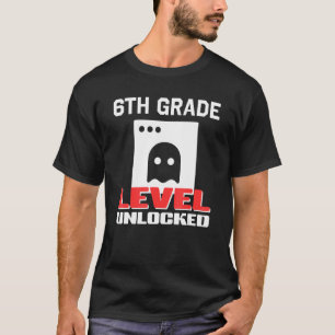 T-shirt Jeu déverrouillé de 6e année 1er jour de l'école 1