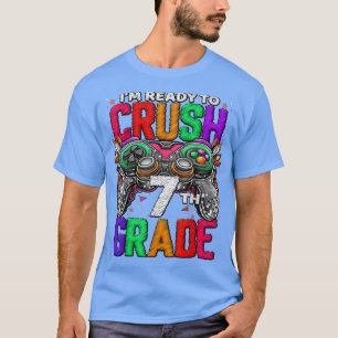 T-shirt Jeu déverrouillé de 7e année en 7e année Retour à