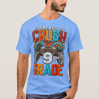 T-shirt Jeu déverrouillé de 9e année en 9e année Retour à