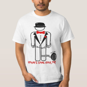 T-shirt Jeu drôle personnalisé au-dessus de partie