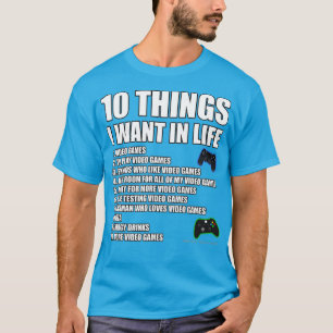 T-shirt Jeu Drôle Pour Hommes Vidéo Jeu Nouveauté Cadeau C