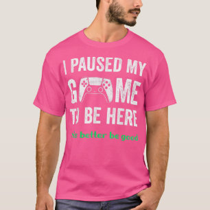 T-shirt Jeu Drôle Sarcastique Pausé Pour Les Joueurs Garço