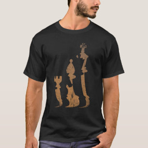 T-shirt Jeu du grand maître d'échecs Pièces d'échecs mat d