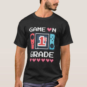 T-shirt Jeu En 1Ere Année Retour À L'École Débloquer