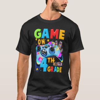 T-shirt Jeu en 4e année Retour à l'école Gamer Boys