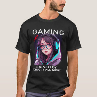 T-shirt Jeu Exp Gagné En Le Faisant Toute La Nuit - Annonc