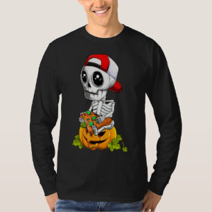 T-shirt Jeu Halloween Video Gamer Cool Skeleton Boys Me