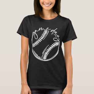 T-shirt Jeu Jour Baseball Vie de Baseball Softball Vie pou