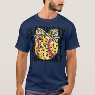 T-shirt Jeu Jour Softball Bow famille