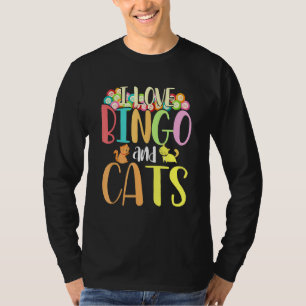 T-shirt Jeu Lotterie Joueur Chat Animal Bingo