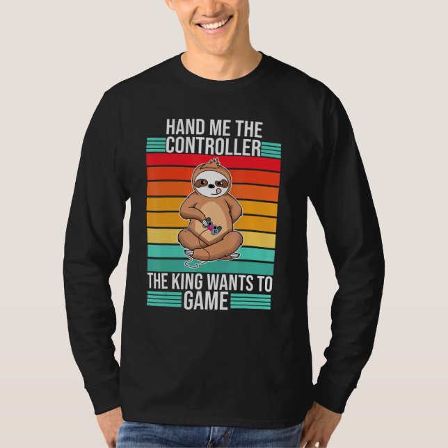 T-shirt Jeu Mains Moi Le Contrôleur King Console Gamer (Devant)