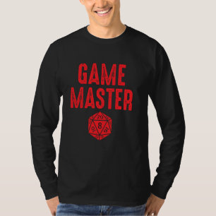T-shirt Jeu Master Tabletop Rpg D20 Boardgame Gamer
