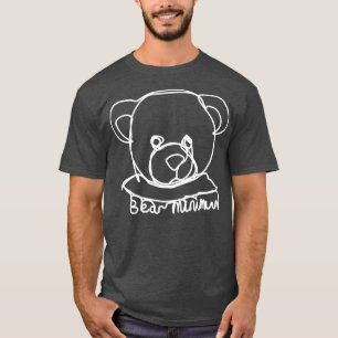 T-shirt Jeu minimal Portrait de l'ours