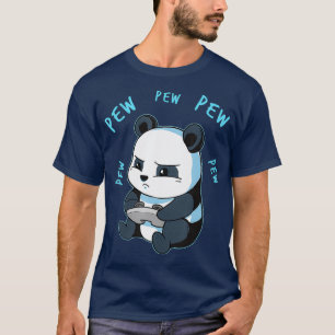 T-shirt Jeu Panda Pew Jeu Vidéo Jeu Ordinateur