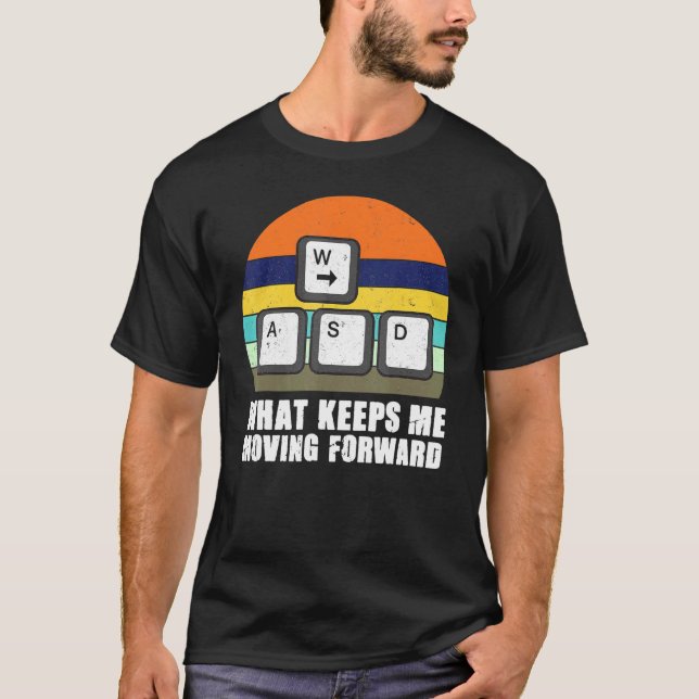 T-shirt Jeu Pc Gamer Était Retro Gamer (Devant)