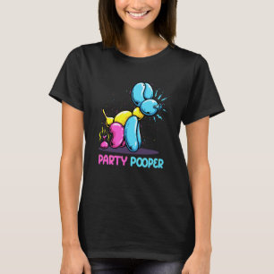 T-shirt Jeu Pooper Kidcore Balloon Chien Birthday Balloon