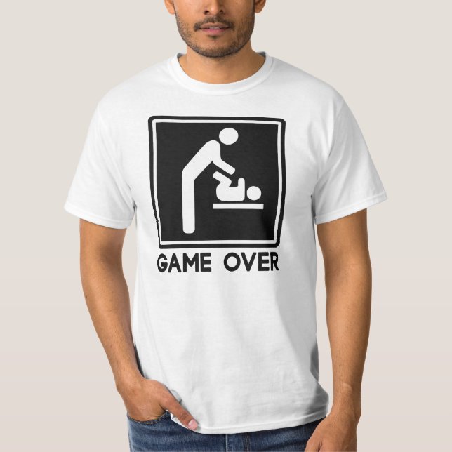 T-shirt Jeu pour nouveau bébé pour père parent (Devant)