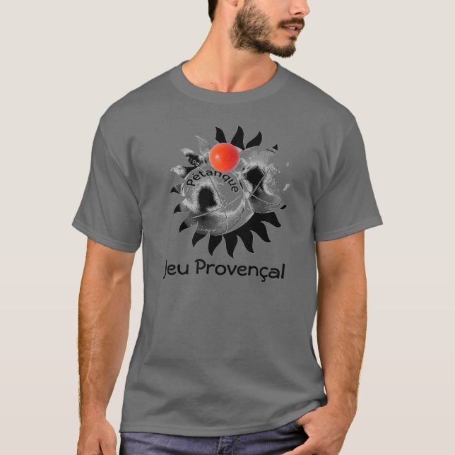 T-shirt "Jeu Provencal " de Petanque (Devant)