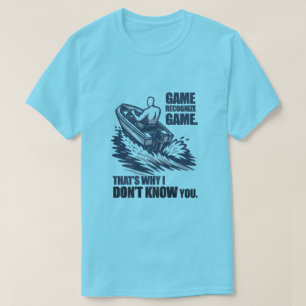 T-shirt Jeu Reconnaît Jeu Bateau Pêche Graphique