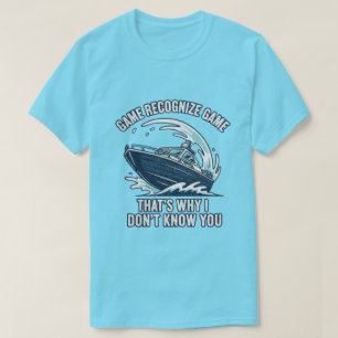 T-shirt Jeu Reconnaître Jeu Graphisme de navigation de pêc