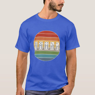 T-shirt Jeu rétro de dominos, cadeau pour soirée de jeux