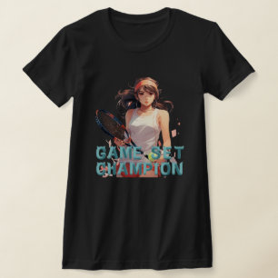 T-shirt Jeu, Set, Champion : Tennis