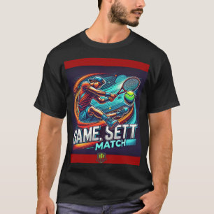 T-shirt "Jeu, set, Match : Portez l'Esprit du Tennis !"