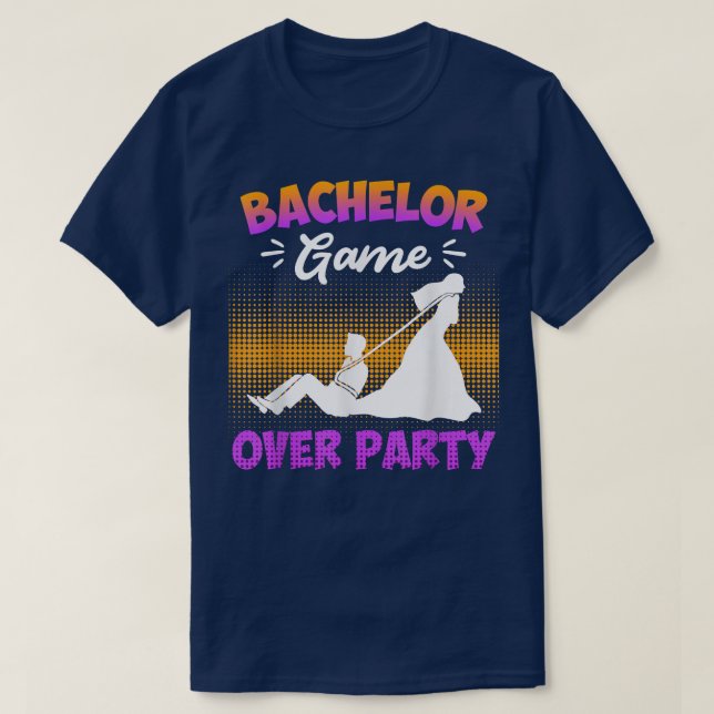 T-shirt Jeu sur bachelor mariage (Design devant)
