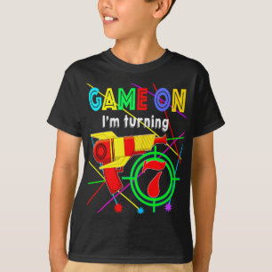 T-shirt Jeu Sur Je Tourne 10 ans Balise Laser Garçon Birth