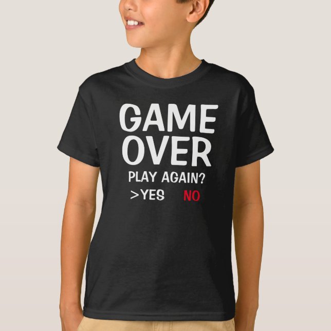 T-shirt Jeu sur jeu à nouveau oui non (Devant)