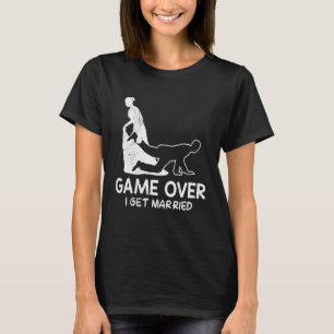 T-shirt Jeu sur la mariée du parti au célibataire et maria