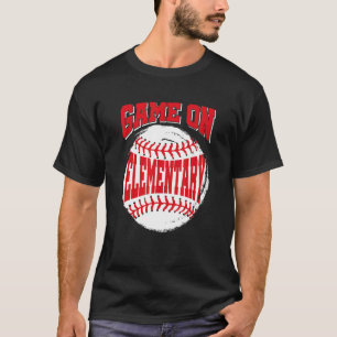 T-shirt Jeu Sur Le Baseball Primaire Retour À L'École 1