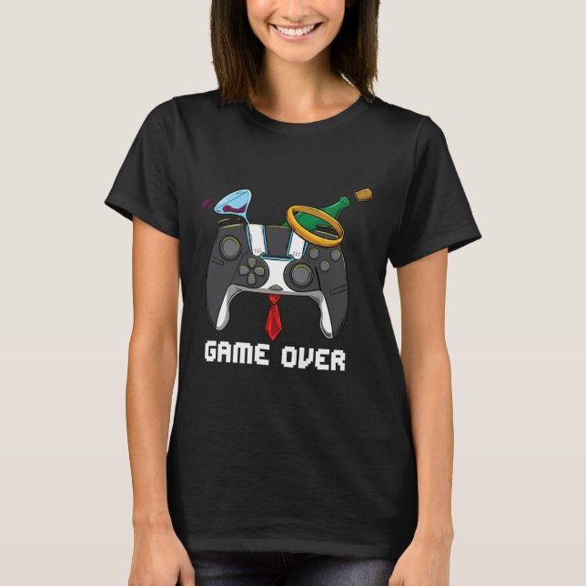 T-shirt Jeu sur Mariage Bachelor Party Groom Valentines (Devant)