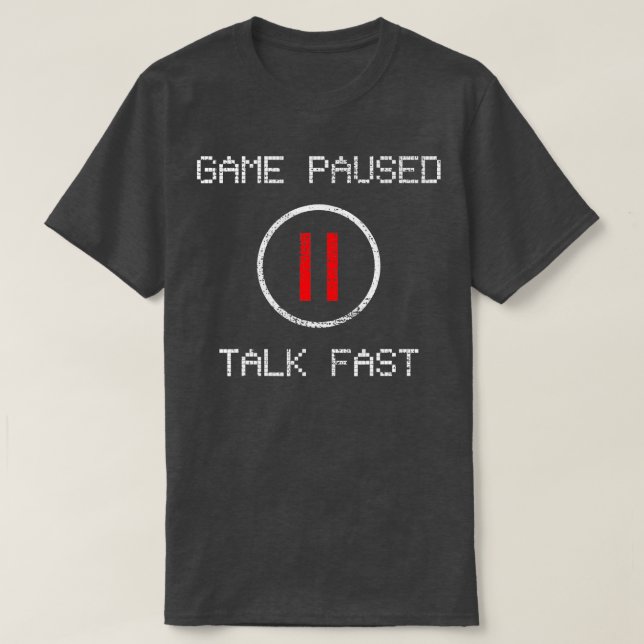 T-shirt Jeu Suspendu Drôle Dit Gamer Cadeau (Design devant)