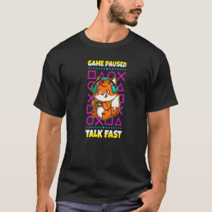 T-shirt Jeu suspendu Parler Vidéo Rapide Jeu Fox