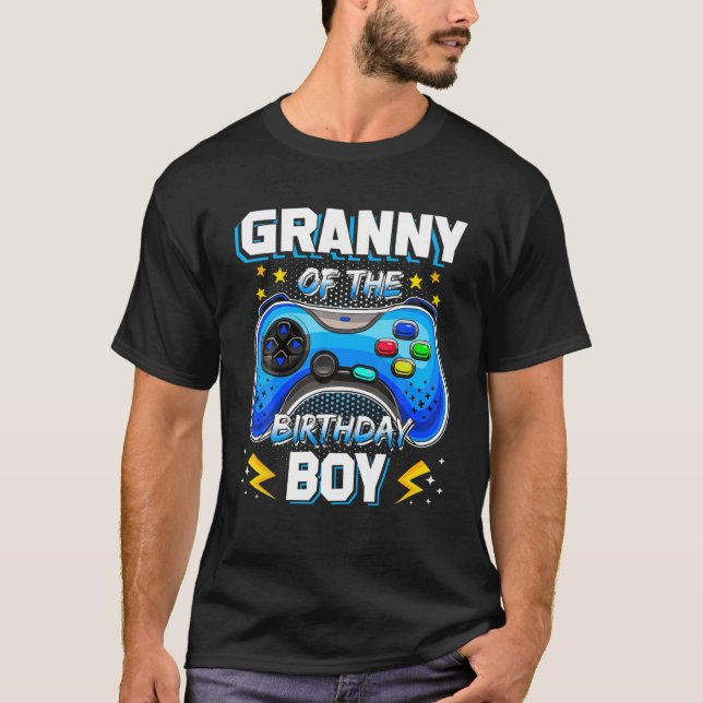 T-shirt Jeu Vidéo Anniversaire Granny De L'Anniversaire Ga (Devant)