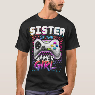 T-shirt Jeu vidéo assorti pour la sœur de la fille gamer