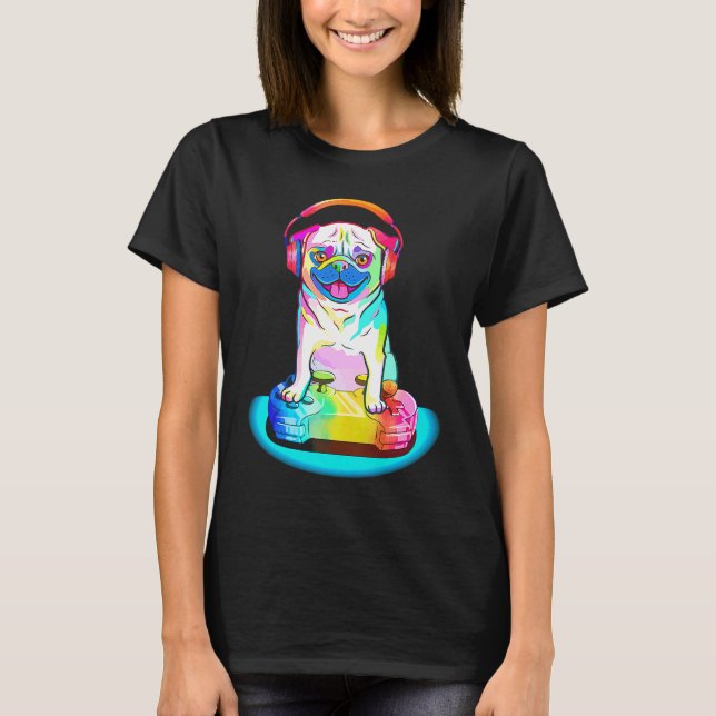 T-shirt Jeu vidéo Carlins de jeu de Carlin de joueur (Devant)